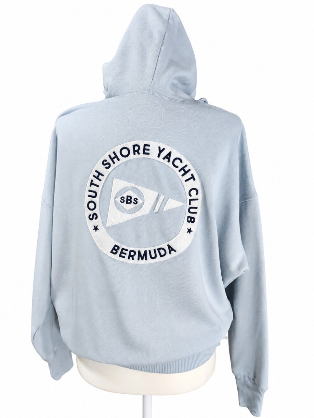 Aeropostale South Shore Yacht Club Oversized Zip Up Hoodie Blue XS